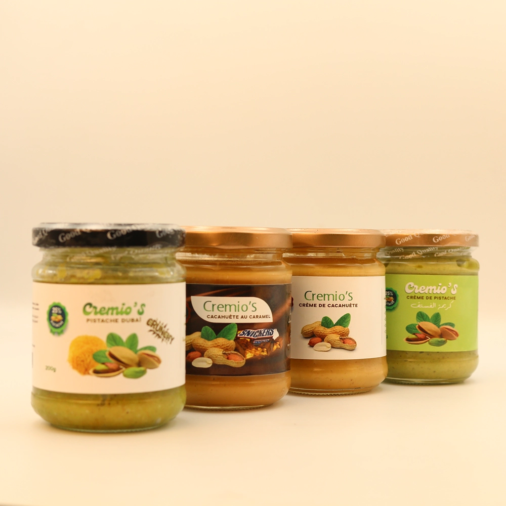 كريميو – كريمة الفستق والكاكاو الطبيعية بأنواعها Cremio’s – Crèmes naturelles de pistache & cacahuète